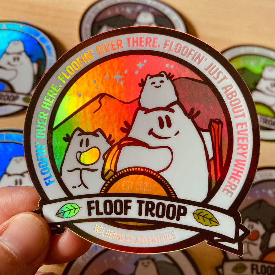 Floof Troop Holographic Sticker – BeKyoot